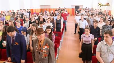 В ДГУ прошло праздничное мероприятие, посвященное 70 летию Победы в ВОВ
